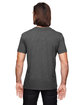 Anvil Adult Triblend V-Neck T-Shirt HTH DARK GREY ModelBack