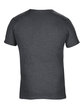 Anvil Adult Triblend V-Neck T-Shirt HTH DARK GREY FlatBack