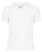 Anvil Adult Triblend V-Neck T-Shirt WHITE OFFront