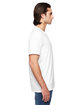 Anvil Adult Triblend V-Neck T-Shirt WHITE ModelSide