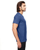 Anvil Adult Triblend V-Neck T-Shirt HEATHER BLUE ModelSide
