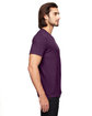 Anvil Adult Triblend V-Neck T-Shirt HTH AUBERGINE ModelSide