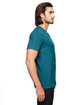 Anvil Adult Triblend V-Neck T-Shirt HTH GALOP BLUE ModelSide