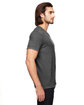 Anvil Adult Triblend V-Neck T-Shirt HTH DARK GREY ModelSide