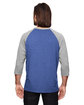 Anvil Adult Triblend 3/4-Sleeve Raglan T-Shirt  ModelBack