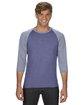 Anvil Adult Triblend 3/4-Sleeve Raglan T-Shirt  