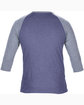 Anvil Adult Triblend 3/4-Sleeve Raglan T-Shirt  FlatBack