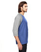 Anvil Adult Triblend 3/4-Sleeve Raglan T-Shirt  ModelSide