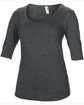 Anvil Ladies' Triblend Deep Scoop 1/2-Sleeve T-Shirt  OFQrt