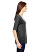 Anvil Ladies' Triblend Deep Scoop 1/2-Sleeve T-Shirt  ModelSide