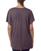 Next Level Apparel Ladies' Triblend Dolman T-Shirt vintage purple ModelBack