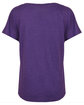Next Level Apparel Ladies' Triblend Dolman T-Shirt purple rush FlatBack