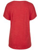 Next Level Apparel Ladies' Triblend Dolman T-Shirt vintage red FlatBack