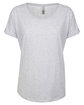 Next Level Apparel Ladies' Triblend Dolman T-Shirt heather white FlatFront