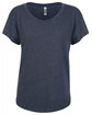 Next Level Apparel Ladies' Triblend Dolman T-Shirt vintage navy FlatFront