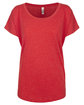 Next Level Apparel Ladies' Triblend Dolman T-Shirt vintage red FlatFront
