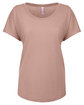 Next Level Apparel Ladies' Triblend Dolman T-Shirt desert pink FlatFront