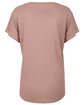 Next Level Apparel Ladies' Triblend Dolman T-Shirt desert pink OFBack