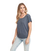 Next Level Apparel Ladies' Triblend Dolman T-Shirt indigo ModelSide