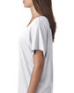 Next Level Apparel Ladies' Triblend Dolman T-Shirt heather white ModelSide