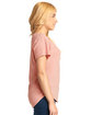 Next Level Apparel Ladies' Triblend Dolman T-Shirt desert pink ModelSide