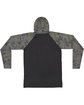 LAT Men's Hooded Raglan Long Sleeve Fine Jersey T-Shirt V SMK/ V CMO/ BK ModelBack