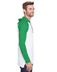 LAT Men's Hooded Raglan Long Sleeve Fine Jersey T-Shirt B WH/ VN GR/ TTN ModelSide