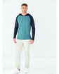 LAT Men's Hooded Raglan Long Sleeve Fine Jersey T-Shirt  Lifestyle