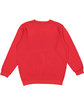 LAT Unisex Elevated Fleece Sweatshirt red ModelBack