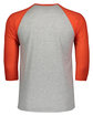 LAT Men's Baseball T-Shirt vn htr/ vn org ModelBack