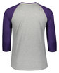 LAT Men's Baseball T-Shirt vn hthr/ vn purp ModelBack