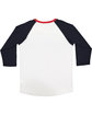 LAT Men's Baseball T-Shirt white/ navy/ red FlatBack