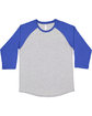 LAT Men's Baseball T-Shirt vn hth/ vn royal FlatFront