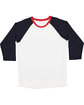 LAT Men's Baseball T-Shirt white/ navy/ red FlatFront