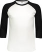 LAT Men's Baseball T-Shirt white/ black OFFront