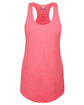 Next Level Apparel Ladies' French Terry RacerbackTank neon hthr pink OFFront