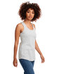 Next Level Apparel Ladies' French Terry RacerbackTank heather gray ModelSide