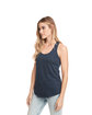 Next Level Apparel Ladies' French Terry RacerbackTank midnight navy ModelSide