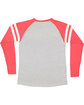LAT Men's Gameday Mash-Up Long Sleeve Fine Jersey T-Shirt VN HTH/ VN RD/ W ModelBack