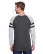 LAT Men's Gameday Mash-Up Long Sleeve Fine Jersey T-Shirt V SM/ V HT/ V SM ModelBack