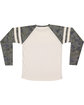 LAT Men's Gameday Mash-Up Long Sleeve Fine Jersey T-Shirt NT HTH/ V CM/ NT ModelBack