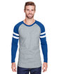 LAT Men's Gameday Mash-Up Long Sleeve Fine Jersey T-Shirt  