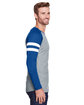 LAT Men's Gameday Mash-Up Long Sleeve Fine Jersey T-Shirt  ModelSide