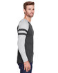 LAT Men's Gameday Mash-Up Long Sleeve Fine Jersey T-Shirt V SM/ V HT/ V SM ModelSide