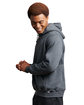 Russell Athletic Unisex Dri-Power® Hooded Sweatshirt black heather ModelSide