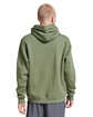 Jerzees Unisex Eco Premium Blend Fleece Pullover Hooded Sweatshirt military grn hth ModelBack