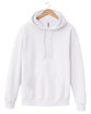 Jerzees Unisex Eco Premium Blend Fleece Pullover Hooded Sweatshirt white OFFront