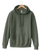 Jerzees Unisex Eco Premium Blend Fleece Pullover Hooded Sweatshirt military grn hth OFFront