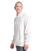 Jerzees Unisex Eco Premium Blend Fleece Pullover Hooded Sweatshirt white ModelQrt