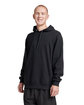 Jerzees Unisex Eco Premium Blend Fleece Pullover Hooded Sweatshirt black ink ModelQrt